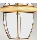 Lampa suspendata Newbury 1 Light Medium Chain Lantern – Polished Brass