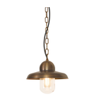 Lampa suspendata Somerton 1 Light Chain Lantern – Aged Brass