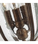 Lampa suspendata English Bridle 3 Light Medium Chain Lantern – British Bronze