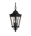 Lampa suspendata Cotswold Lane 2 Light Medium Chain Lantern – Black