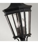 Lampa suspendata Cotswold Lane 2 Light Medium Chain Lantern – Black