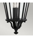 Lampa suspendata Cotswold Lane 3 Light Large Chain Lantern – Black