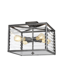 Corp de iluminat decorativ pentru exterior, Louvre 4 Light Flush Light