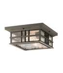 Corp de iluminat decorativ pentru exterior, Beacon Square 2 Light Flush Mount