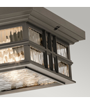 Corp de iluminat decorativ pentru exterior, Beacon Square 2 Light Flush Mount