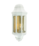 Corp de iluminat decorativ pentru exterior, Malaga 1 Light Wall Lantern – White