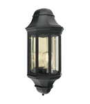 Corp de iluminat decorativ pentru exterior, Malaga 1 Light Wall Lantern – Black