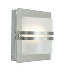 Corp de iluminat decorativ pentru exterior, Bern 1 Light Wall Lantern – Stainless Steel With Frosted Glass