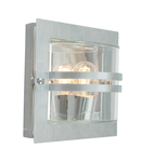 Corp de iluminat decorativ pentru exterior, Bern 1 Light Wall Lantern – Galvanized With Clear Glass