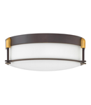 Corp de iluminat decorativ pentru exterior, Colbin 3 Light Medium Flush Mount – Oil Rubbed Bronze