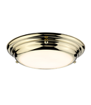 Corp de iluminat decorativ pentru exterior, Welland 1 Light Mini LED Flush Light – Polished Brass