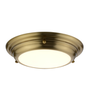 Corp de iluminat decorativ pentru exterior, Welland 1 Light Mini LED Flush Light – Aged Brass