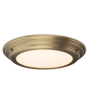 Corp de iluminat decorativ pentru exterior, Welland 1 Light Flush Light – Aged Brass