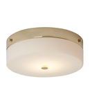 Corp de iluminat decorativ pentru exterior, Tamar 1 Light Large Flush Light – Polished Gold