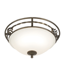 Corp de iluminat decorativ pentru exterior, Pembroke 2 Light Flush Light Style A – Black/Gold