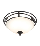 Corp de iluminat decorativ pentru exterior, Pembroke 2 Light Flush Light Style A – Black