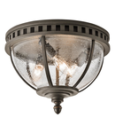 Corp de iluminat decorativ pentru exterior, Halleron 3 Light Ceiling Flush