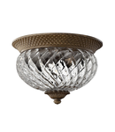 Corp de iluminat decorativ pentru exterior, Plantation 2 Light Small Flush – Pearl Bronze