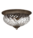 Corp de iluminat decorativ pentru exterior, Plantation 3 Light Large Flush – Pearl Bronze