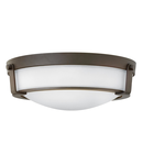 Corp de iluminat decorativ pentru exterior, Hathaway 3 Light Medium Flush Mount – Olde Bronze