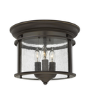 Corp de iluminat decorativ pentru exterior, Gentry 3 Light Flush Mount – Olde Bronze