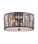 Corp de iluminat decorativ pentru exterior, Gemma 3 Light Flush Mount – Vintage Bronze