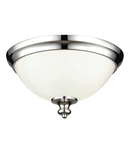 Corp de iluminat decorativ pentru exterior, Parkman 2 Light Flush Mount – Polished Nickel