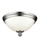 Corp de iluminat decorativ pentru exterior, Parkman 2 Light Flush Mount – Brushed Steel