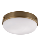 Corp de iluminat decorativ pentru exterior, Cadence 2 Light Flush Mount – Dark Antique Brass