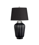 Veioza Bexley 1 Light Table Lamp – Black & Polished Nickel