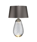 Veioza Lena 2 Light Large Smoke Table Lamp