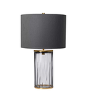 Veioza Reno Table Lamp – Smoke – Aged Brass