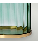 Veioza Reno Table Lamp – Green – Aged Brass