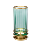 Veioza Arno Table Lamp – Green – Aged Brass