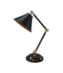 Veioza Provence Element 1 Light Mini Table Lamp – Black/Polished Brass