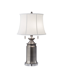 Veioza Stateroom 2 Light Table Lamp – Antique Nickel