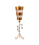 Veioza Tivoli 1 Light Table Lamp – Gold & Cream Patina