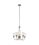 Corp de iluminat suspendat, lustra Waverly 5 Light Chandelier – Classic Pewter