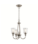 Corp de iluminat suspendat, lustra Waverly 3 Light Chandelier – Classic Pewter