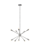 Corp de iluminat suspendat, lustra Jax 10 Light Chandelier – Polished Nickel