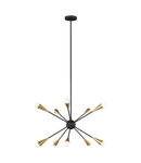 Corp de iluminat suspendat, lustra Jax 10 Light Chandelier – Midnight Black