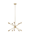 Corp de iluminat suspendat, lustra Jax 10 Light Chandelier – Burnished Brass