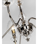 Corp de iluminat suspendat, lustra Armand 5 Light Chandelier – Polished Nickel