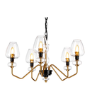 Corp de iluminat suspendat, lustra Armand 5 Light Chandelier – Aged Brass