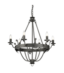 Corp de iluminat suspendat, lustra Windsor 6 Light Chandelier – Graphite