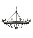 Corp de iluminat suspendat, lustra Windsor 12 Light Chandelier – Graphite