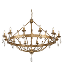 Corp de iluminat suspendat, lustra Windsor 12 Light Chandelier – Gold Patina