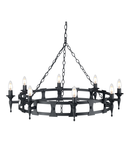 Corp de iluminat suspendat, lustra Saxon 8 Light Chandelier – Black