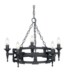 Corp de iluminat suspendat, lustra Saxon 5 Light Chandelier – Black