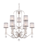 Corp de iluminat suspendat, lustra Whitney 9 Light Two Tier Chandelier